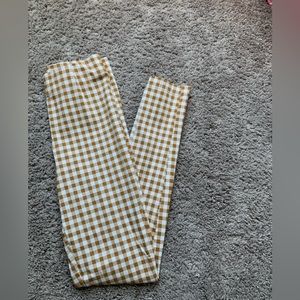 Forever 21 skinny gingham ankle pants